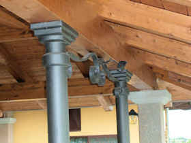 Dettaglio rinforzo strutturale in ferro battuto Avigliana - Carpenteria metallica fabbro