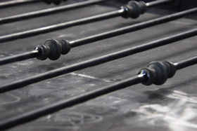 Particolare balconata in ferro durante il montaggio - Carpenteria metallica fabbro